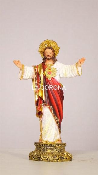 Blessing Jesus Poly Marble statue 8.5 Inch