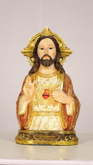 Scared Heart Jesus (poly marble) Statue 10 Inch