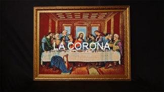 27*35 inch Last Supper Cloth Fiber Frame