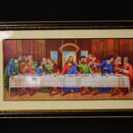 21*11 inch Last Supper Cloth Fiber Frame