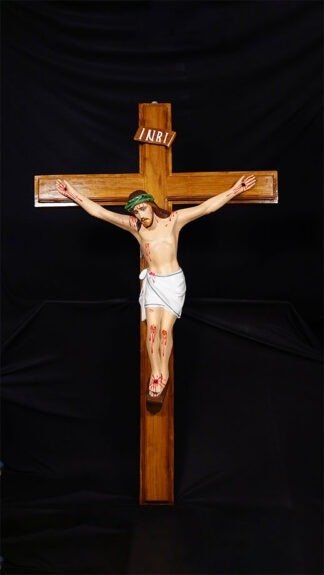 3 Feet Hanging Wooden Cross
