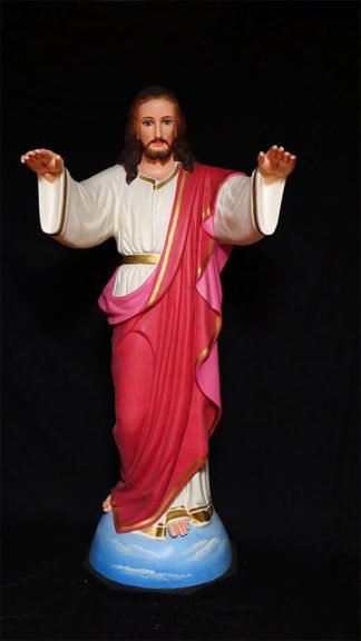 Buy 6 Feet Sacred Heart Fiber Statue Online