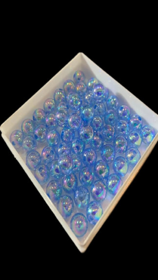 Blue Shining Stone Beads - 500 Gram, 6 MM
