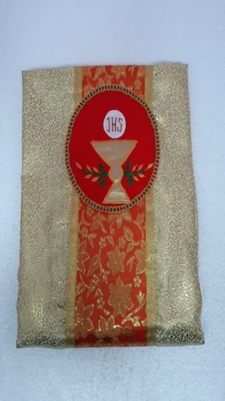 Golden Colour Priest Vestment With Stole