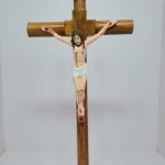 37 CM Wooden Cross With Plastic Figure