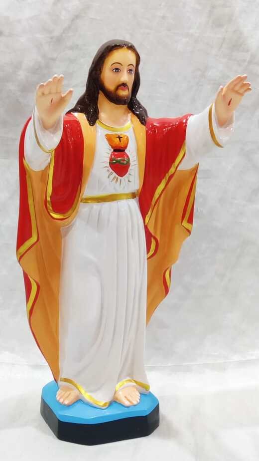 18 Inch Blessing Sacred Heart Statue - Image 4