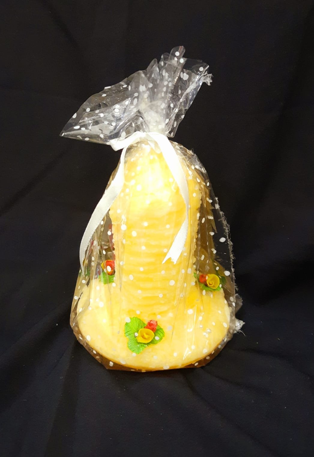 5 Inch Yellow Coloured Christmas Candle - Image 3
