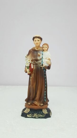 6 Inch poly marble St. Antony Statue