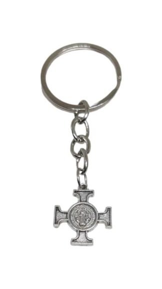 8.5 CM Silver Plated Keychain