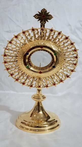 15 Inch Gold Plated Monstrance