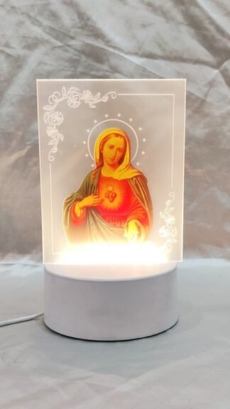 7 Inch LED Mother Mary Statue