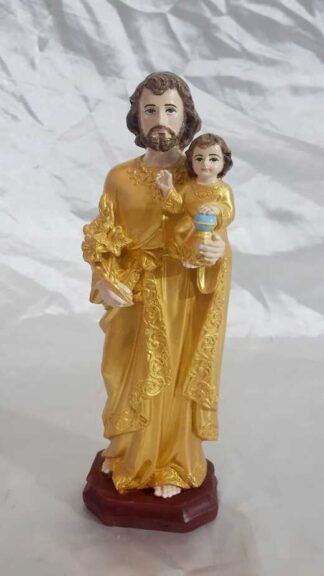 12 Inch Indian Poly Marble ST.Joseph Statue
