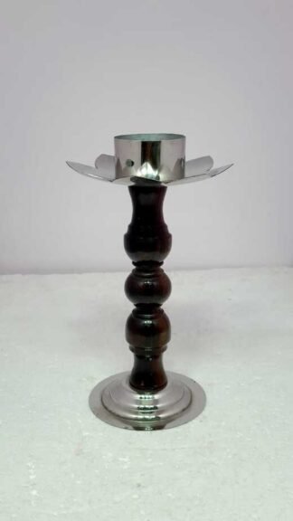 9 Inch Wooden Candle Stand