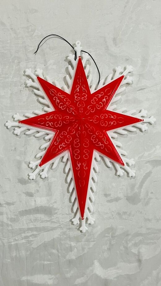 8 Legged LED Tree Chaser Christmas Star - Image 3