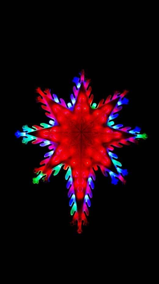 8 Legged LED Tree Chaser Christmas Star