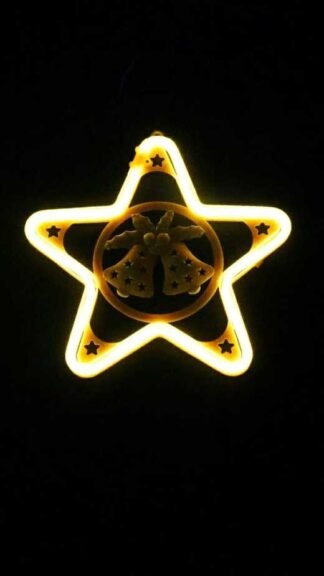5 Legged LED Neon Xmas Star