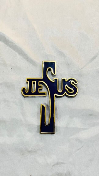 5*4 Inch Jesus Blue Colored Door Sticker