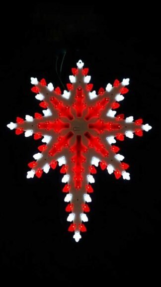 8 Legged Dual Color LED Christmas Star
