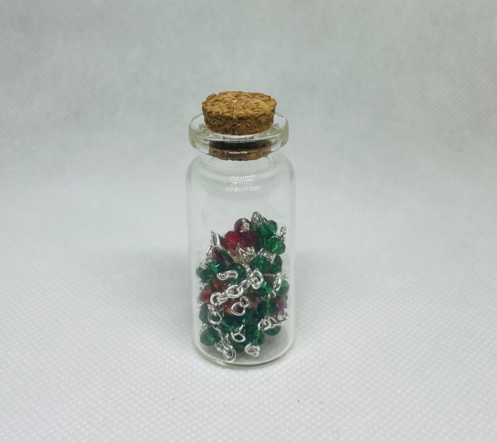 4 MM Dual Colored Crystal Bead Chain Rosary - Image 2