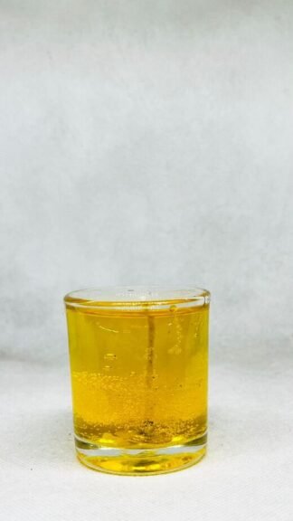 Orange Coloured Gel Candle