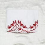 2 Meter Red color Thread Embroidered Altar Cloth