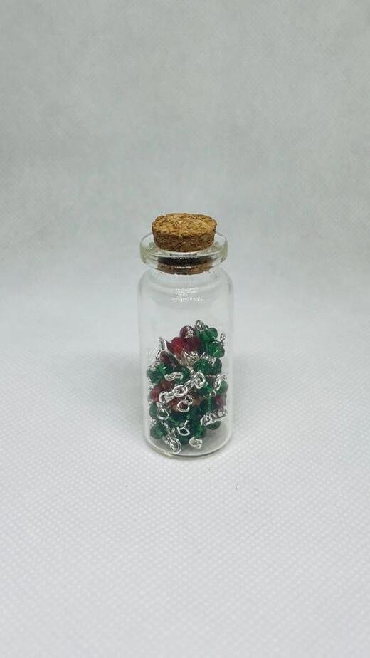 4 MM Dual Colored Crystal Bead Chain Rosary