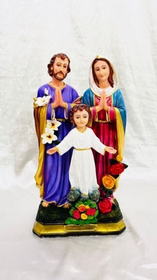 Buy 19 Inch Poly Marble Holy Family Statue