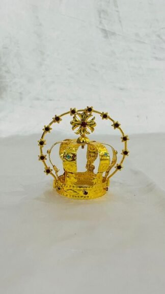 2.5 Inch Diameter Gold plated crown