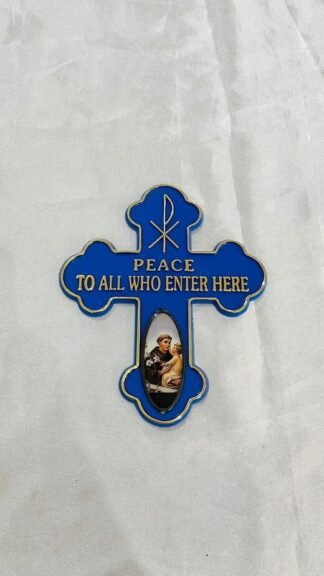 6*5 Inch Blue Colored Door Sticker