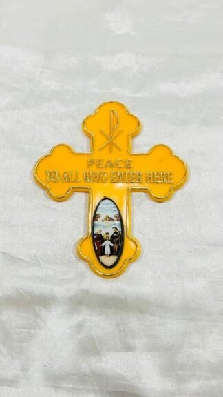 6*5 Inch Yellow Colored Door Sticker