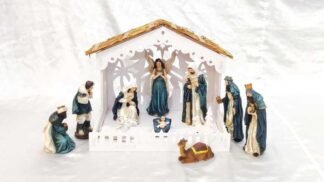 8 Inch Elegant Italian Poly Marble Crib Set Combo Offer