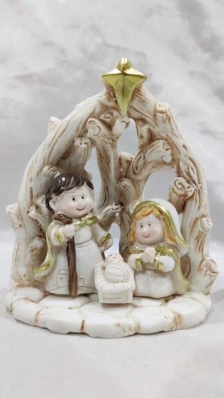 Purchase 4 Inch Poly marble Holy Family Statue
