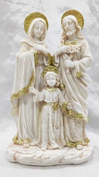 7.5 Inch Poly marble Holy Family Statue