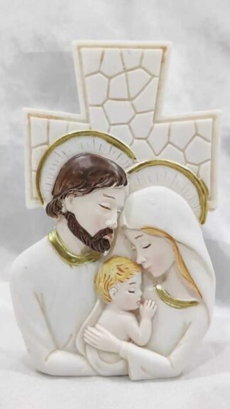 4.5 Inch Poly marble Holy Family Statue