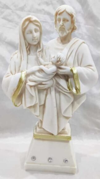 9.5 Inch Poly marble Holy Family Statue