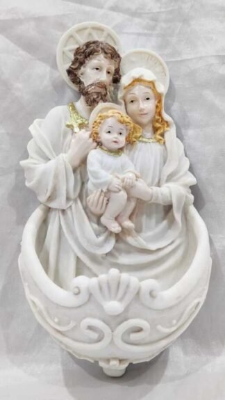 8.5 Inch Poly marble Holy Family Statue