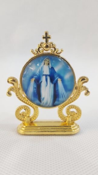 Golden Plated Mother Car Dashboard Statue - 2.5