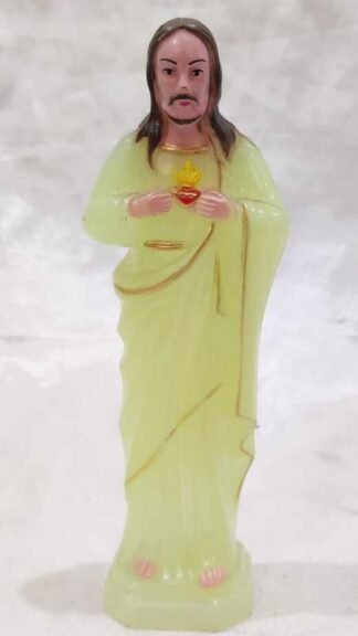 Radiant Sacred Heart Jesus Statue - 6 Inch