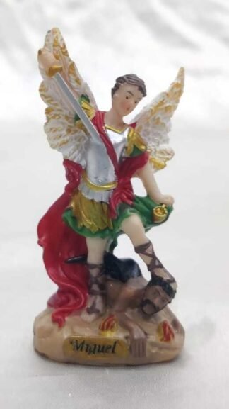 3 Inch ST.MICHAEL Italian Poly Marble Statue