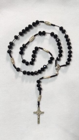 8 MM Tier Crystal Rosary