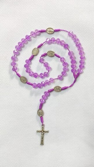 8 MM Tier Crystal Rosary