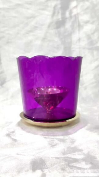 4 Inch Gold plated Oil lamp