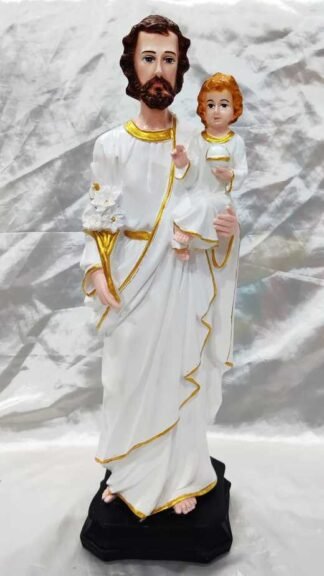 Poly Marble Saint Joseph Statue - 18 Inch