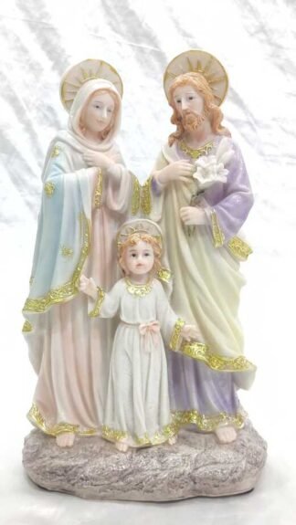 Buy 12 Inch Poly marble Holy Family Statue