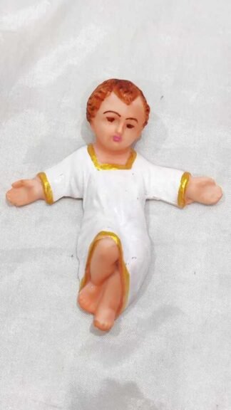 4.5 Inch Indian Poly Marble Baby Jesus Figure