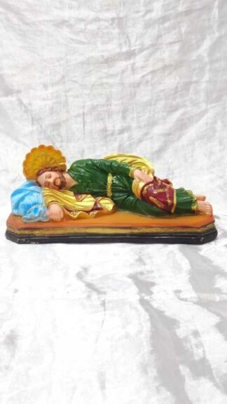 Sleeping Saint Joseph Poly Marble Statue - 11 Inch
