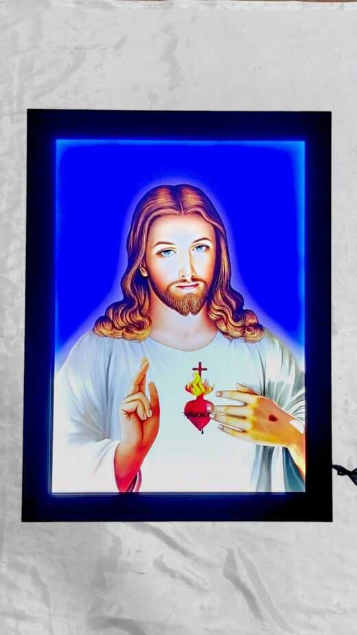 24*18 Inch Sacred Heart LED Photo Frame