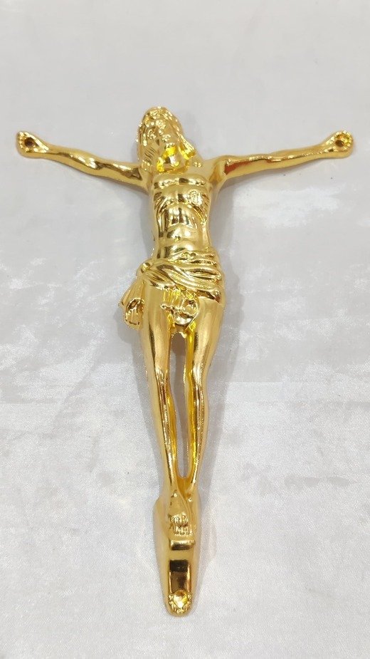 Ornate Plated Crucifix Wall Decor - 8 Inch - Image 2