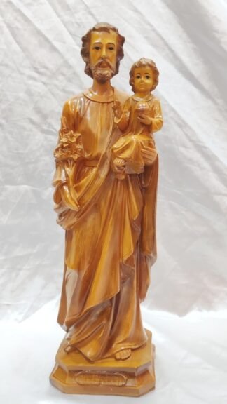 18 Inch Poly Marble St Joseph Statue