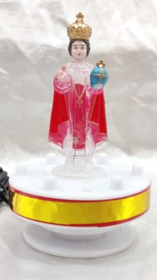 LED Infant Jesus Car Dashboard Statue - 5.5 Inch
